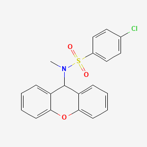 4-chloro-N-methyl-N-(9H-xanthen-9-yl)benzenesulfonamide