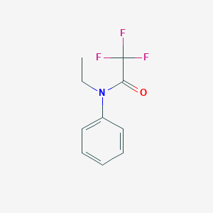 molecular formula C10H10F3NO B15491400 Acetamide, N-ethyl-2,2,2-trifluoro-N-phenyl- CAS No. 446-96-8