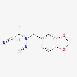 2-[(1,3-Benzodioxol-5-ylmethyl)(nitroso)amino]propanenitrile