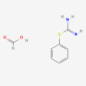 Formic acid;phenyl carbamimidothioate