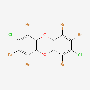 1,2,4,6,7,9-Hexabromo-3,8-dichlorodibenzo-P-dioxin