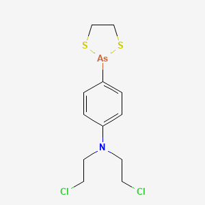 1,3,2-DITHIARSENOLANE, 2-(p-BIS(2-CHLOROETHYL)AMINOPHENYL)-