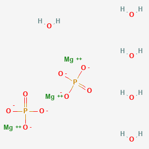 molecular formula H10Mg3O13P2 B154920 磷酸镁五水合物 CAS No. 10233-87-1