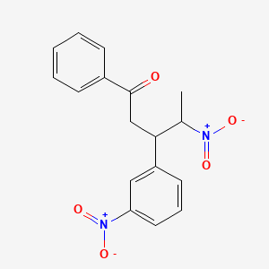 4-Nitro-3-(3-nitrophenyl)-1-phenylpentan-1-one