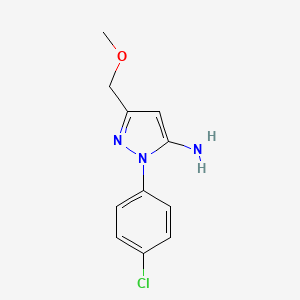 1-(4-Chlorophenyl)-3-(methoxymethyl)-1H-pyrazol-5-amine