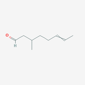 B15492191 3-Methyloct-6-enal CAS No. 5077-68-9