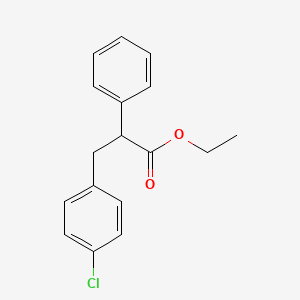 Ethyl 3-(4-chlorophenyl)-2-phenylpropanoate