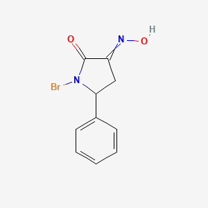 (3E)-1-Bromo-3-hydroxyimino-5-phenyl-pyrrolidin-2-one