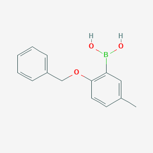 molecular formula C14H15BO3 B154925 (2-(苄氧基)-5-甲基苯基)硼酸 CAS No. 127972-17-2