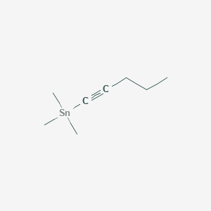 Trimethyl(pent-1-yn-1-yl)stannane