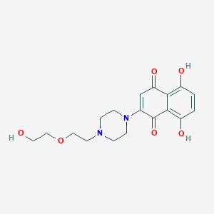 5,8-Dihydroxy-2-[4-[2-(2-hydroxyethoxy)ethyl]piperazin-1-yl]naphthalene-1,4-dione