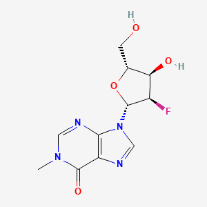 9-[(2R,3R,4R,5R)-3-fluoro-4-hydroxy-5-(hydroxymethyl)oxolan-2-yl]-1-methylpurin-6-one