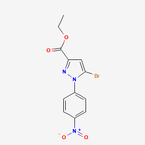 Ethyl 5-bromo-1-(4-nitrophenyl)-1H-pyrazole-3-carboxylate