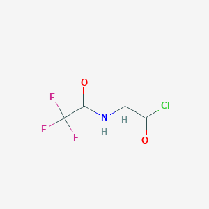 molecular formula C5H5ClF3NO2 B15493097 N-(Trifluoroacetyl)alanyl chloride CAS No. 1597-19-9