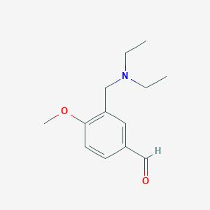 B154933 3-[(Diethylamino)methyl]-4-methoxybenzaldehyde CAS No. 128501-82-6