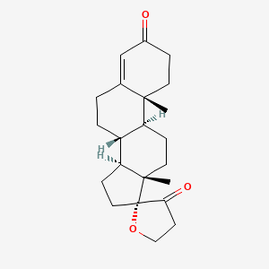 (8R,9S,10R,13S,14S,17R)-10,13-dimethylspiro[2,6,7,8,9,11,12,14,15,16-decahydro-1H-cyclopenta[a]phenanthrene-17,2'-oxolane]-3,3'-dione