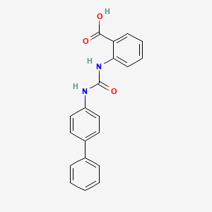 2-[(4-phenylphenyl)carbamoylamino]benzoic Acid