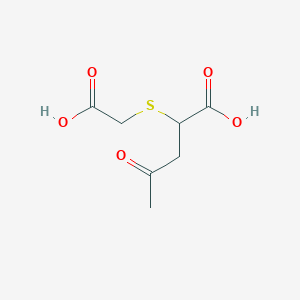 B15493455 2-[(Carboxymethyl)sulfanyl]-4-oxopentanoic acid CAS No. 5130-16-5