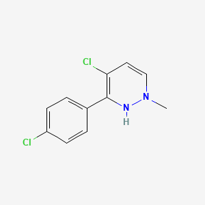 5-chloro-6-(4-chlorophenyl)-2-methyl-1H-pyridazine