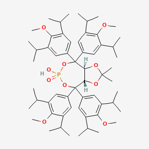 (3aS,8aS)-Tetrahydro-6-hydroxy-2,2-dimethyl-4,4,8,8-tetrakis(3,5-diisopropyl-4-methoxyphenyl)-6-oxide-[1,3]dioxolo[4,5-e][1,3,2]dioxaphosphepine