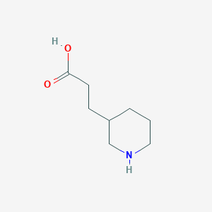 molecular formula C8H15NO2 B154938 3-(哌啶-3-基)丙酸 CAS No. 1822-31-7
