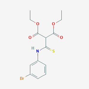 Propanedioic acid, [[(3-bromophenyl)amino]thioxomethyl]-, diethyl ester