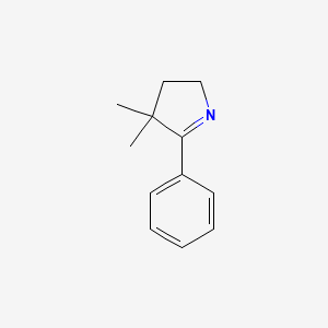 2H-Pyrrole, 3,4-dihydro-4,4-dimethyl-5-phenyl-