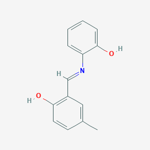 6-[(2-Hydroxyanilino)methylidene]-4-methylcyclohexa-2,4-dien-1-one