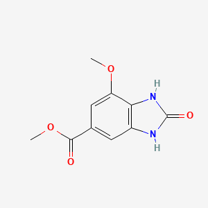 molecular formula C10H10N2O4 B15494355 Methyl 7-methoxy-2-oxo-1,3-dihydrobenzimidazole-5-carboxylate 