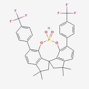 12-hydroxy-4,4,7,7-tetramethyl-1,10-bis[4-(trifluoromethyl)phenyl]-5,6-dihydroiindeno[7,1-de:1',7'-fg][1,3,2]dioxaphosphocine 12-oxide