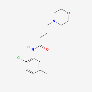 4-Morpholinebutyranilide, 2'-chloro-5'-ethyl-