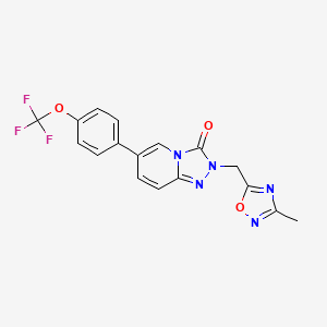 2-((3-methyl-1,2,4-oxadiazol-5-yl)methyl)-6-(4-(trifluoromethoxy)phenyl)-[1,2,4]triazolo[4,3-a]pyridin-3(2H)-one