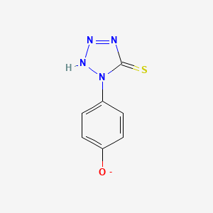 4-(5-sulfanylidene-2H-tetrazol-1-yl)phenolate