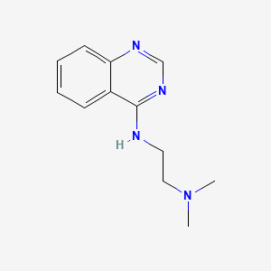 molecular formula C12H16N4 B15494593 Quinazoline, 4-((2-(dimethylamino)ethyl)amino)- CAS No. 3337-87-9