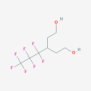 3-(Heptafluoropropyl)pentane-1,5-diol