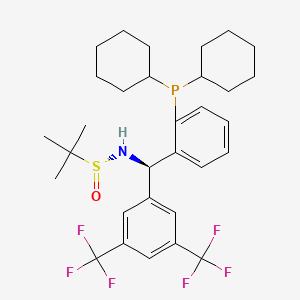 [S(R)]-N-[(R)-3,5-(Bis(trifluoromethyl)phenyl][2-(dicyclohexylphosphino)phenyl]methyl]-2-methyl-2-propanesulfinamide