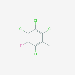 molecular formula C7H3Cl4F B15494741 1,2,3,5-Tetrachloro-4-fluoro-6-methylbenzene CAS No. 392-54-1