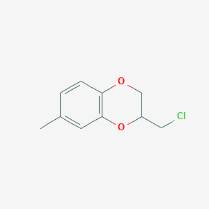 molecular formula C10H11ClO2 B15494803 3-(Chloromethyl)-6-methyl-2,3-dihydro-1,4-benzodioxine 