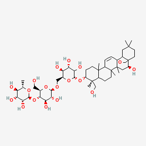 (3beta,4alpha,16beta)-13,28-Epoxy-16,23-dihydroxyolean-11-en-3-yl O-6-deoxy-alpha-L-mannopyranosyl-(1-4)-O-beta-D-glucopyranosyl-(1-6)-beta-D-glucopyranoside