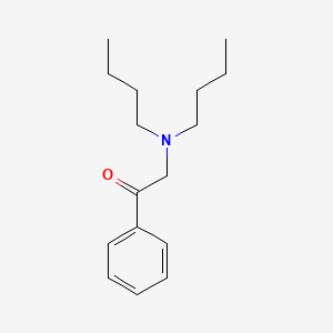 molecular formula C16H25NO B15494827 2-(Dibutylamino)-1-phenylethan-1-one CAS No. 787-83-7