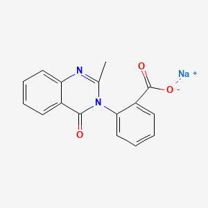 Benzoic acid, 2-(2-methyl-4-oxo-3(4H)-quinazolinyl)-, sodium salt