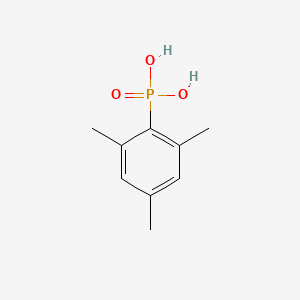 molecular formula C9H13O3P B15494999 (2,4,6-Trimethylphenyl)phosphonic acid 