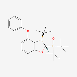 di-tert-butyl((2R,3R)-3-(tert-butyl)-4-phenoxy-2,3-dihydrobenzo[d][1,3]oxaphosphol-2-yl)phosphine oxide