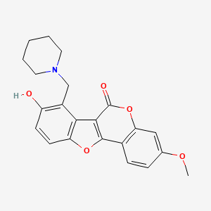 8-Hydroxy-3-methoxy-7-(piperidin-1-ylmethyl)-[1]benzofuro[3,2-c]chromen-6-one