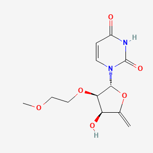 1-[(2R,3R,4S)-4-hydroxy-3-(2-methoxyethoxy)-5-methylideneoxolan-2-yl]pyrimidine-2,4-dione