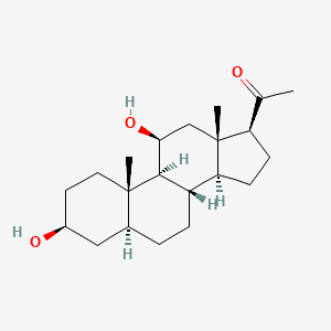 5alpha-Pregnan-20-one, 3beta,11beta-dihydroxy-