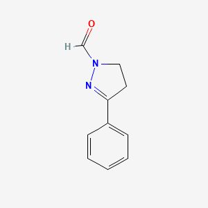 3-phenyl-4,5-dihydro-1H-pyrazole-1-carbaldehyde