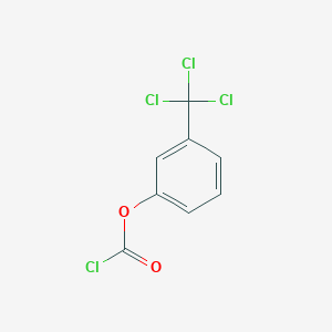 molecular formula C8H4Cl4O2 B15495115 3-(Trichloromethyl)phenyl carbonochloridate CAS No. 713-94-0