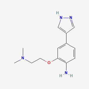 2-(2-(dimethylamino)ethoxy)-4-(1H-pyrazol-4-yl)aniline