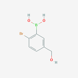 2-Bromo-5-(hydroxymethyl)phenylboronic acid